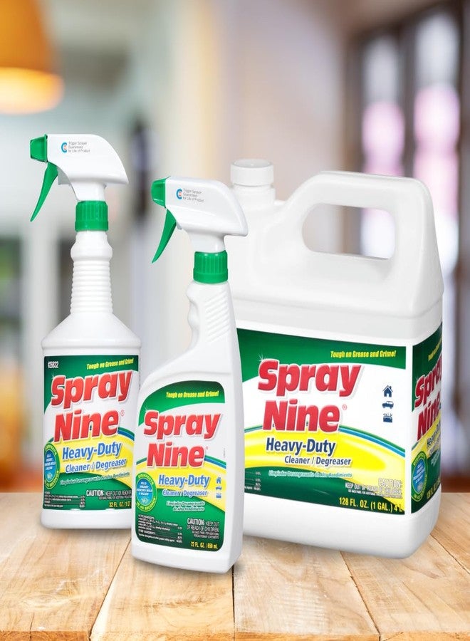 Spray Nine 26832 Heavy Duty Cleaner, Degreaser & Disinfectant for Kitchens, Bathrooms, Yard Equipment, Automotive & Industrial 32 Fl Oz. (Pack of 1) - Image 4