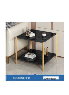 BAIG Creative round table nordic small coffee table modern home living room sofa round bedside table multifunctional removable black  - Image 2