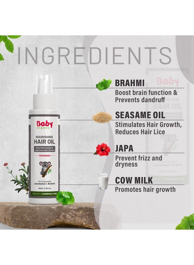 BabyOrgano Natural Baby Hair Oil & Baby Shampoo, Baby Body Lotion 0-3 Years | Baby Care Combo Pack For New Born Kids - Image 4