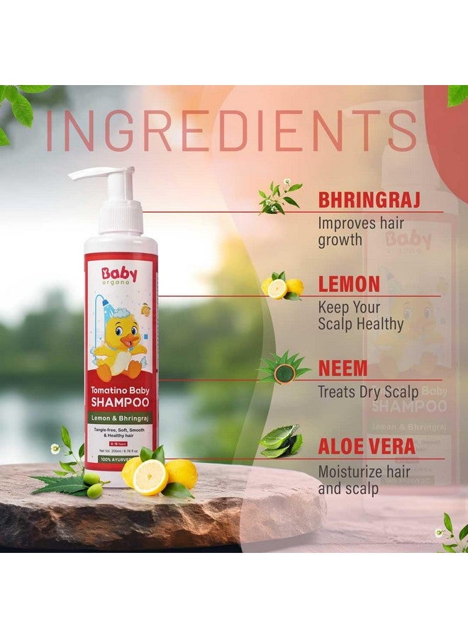 BabyOrgano Natural Baby Hair Oil & Baby Shampoo, Baby Body Lotion 0-3 Years | Baby Care Combo Pack For New Born Kids - Image 2