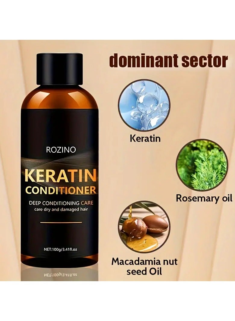 روزينو بلسم الكيراتين، ترطيب عميق وعناية بالشعر الجاف والتالف - Image 3