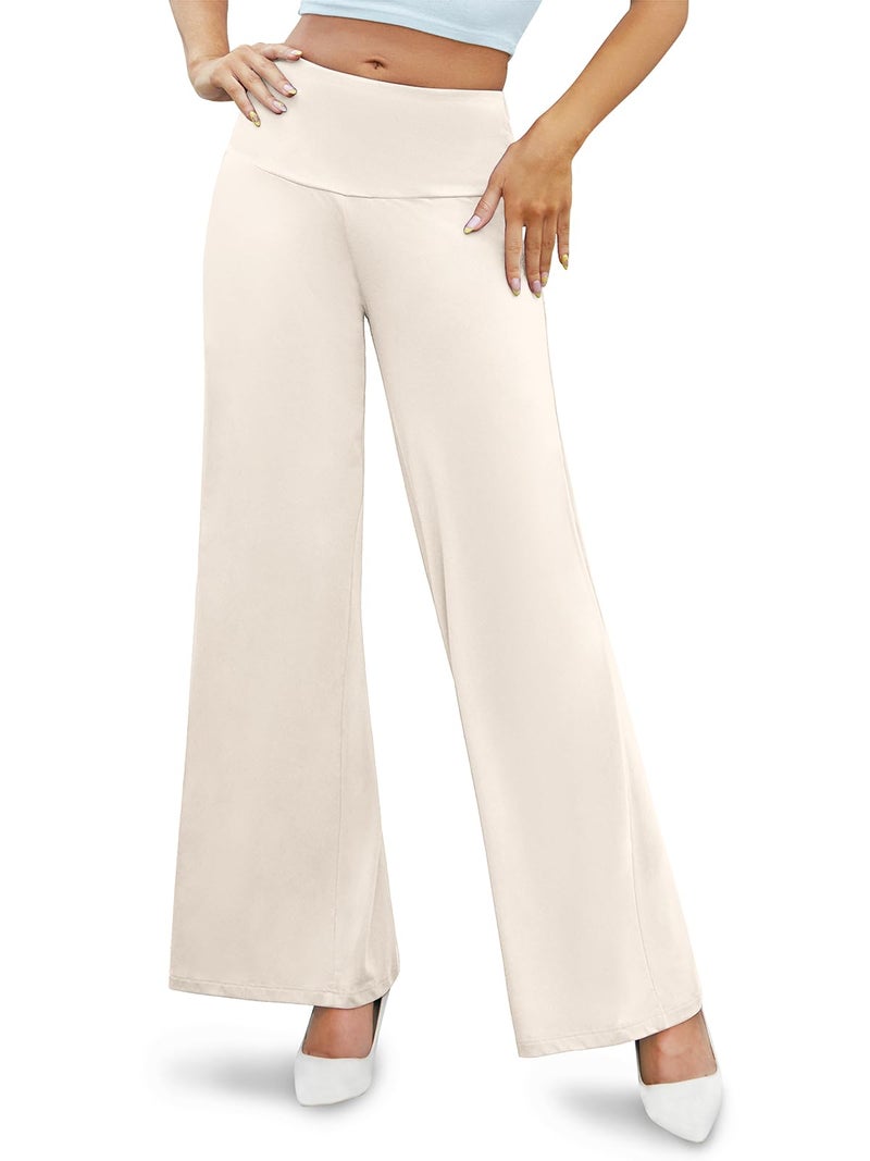 Arolina Women's Stretchy Wide Leg Palazzo Lounge Pants Casual Comfy High Waist Palazzo Pants - Image 5