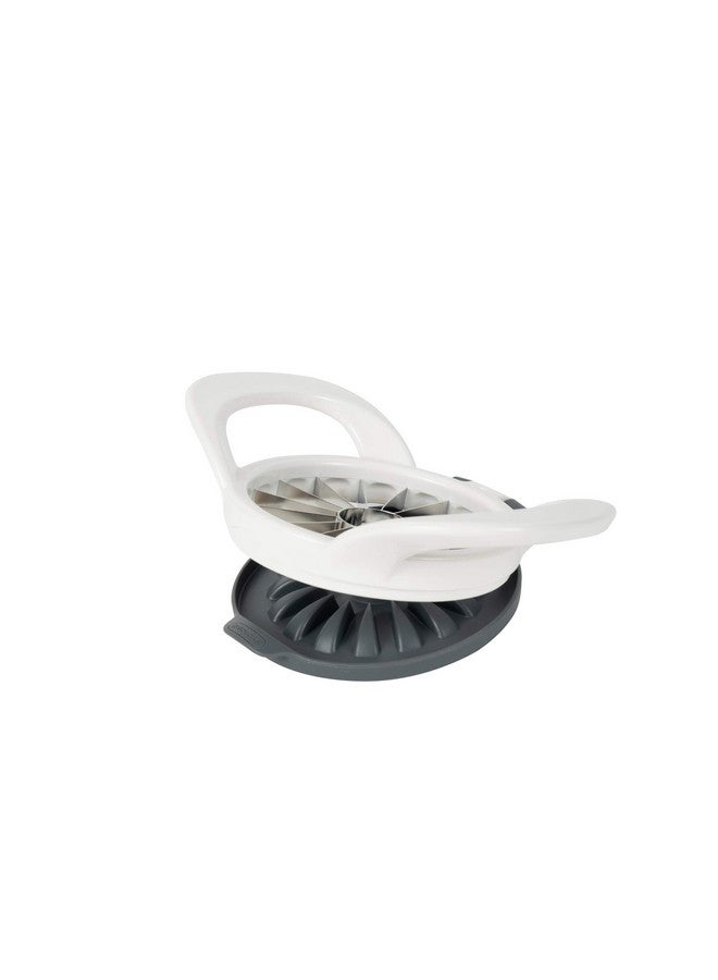 Progressive International PrepWorks by Progressive Dishwasher Safe 16-Slice Thin Apple Slicer and Corer with Attached Safety Cover (White) - Image 1