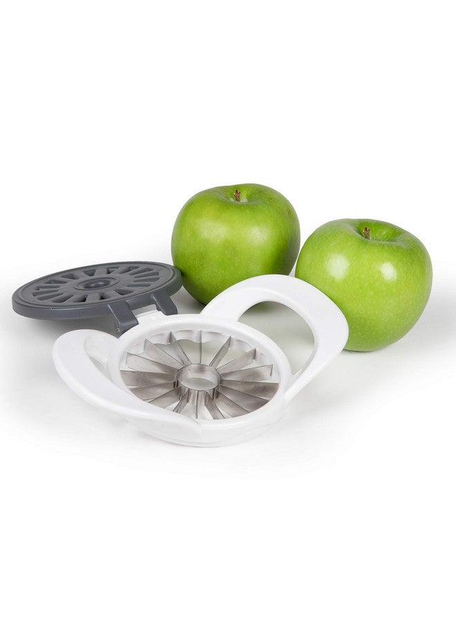 Progressive International PrepWorks by Progressive Dishwasher Safe 16-Slice Thin Apple Slicer and Corer with Attached Safety Cover (White) - Image 3