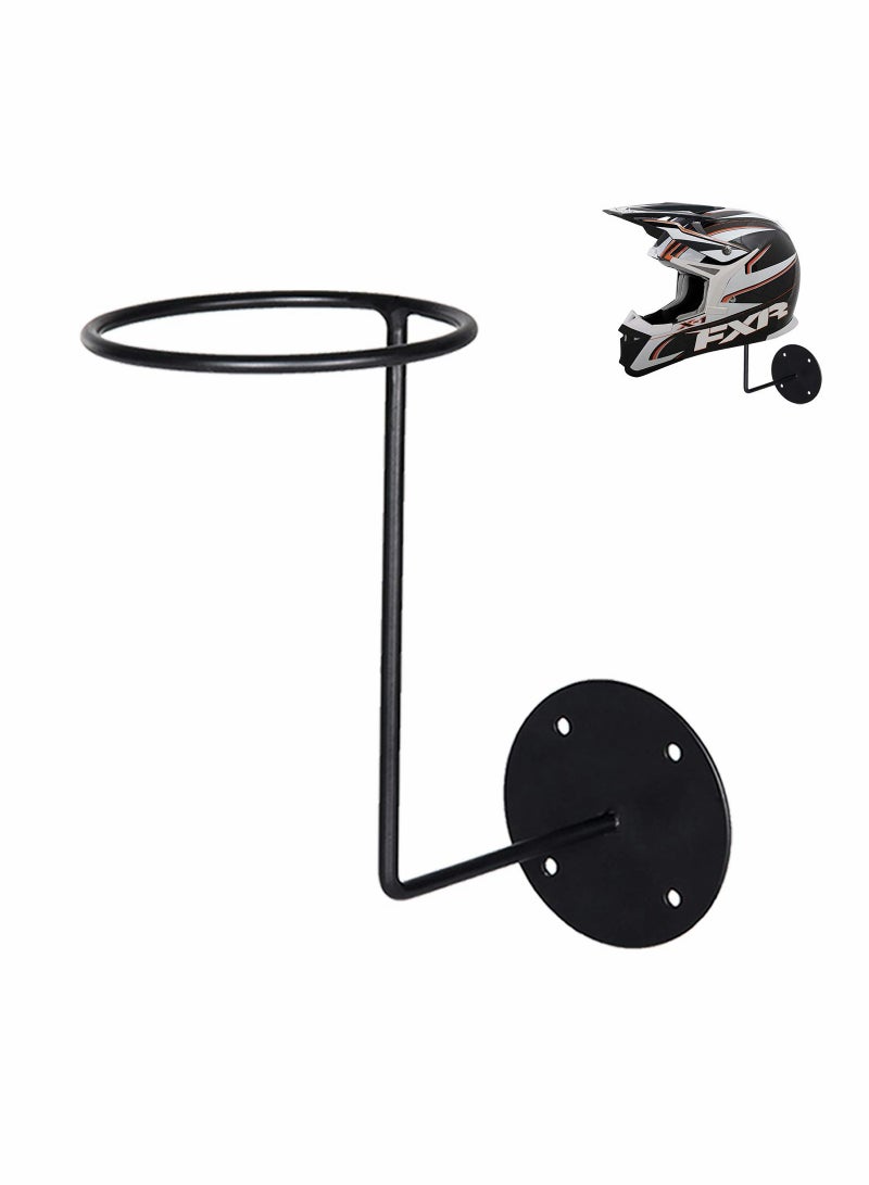 Wall-Mounted Motorcycle Helmet Holder & Multi-Purpose Metal Rack for Jackets, Coats, Hats, Sports Gear, and Dance Masks - Ideal for Basketball, Football, and Volleyball - Image 1