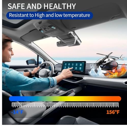TASMAX car solar helicopter for car dashboard air freshener for car automatic solar toys for car dashboard car solar perfume With Auto Rotation Fan Aroma Diffuser cars accessories interior - Image 4