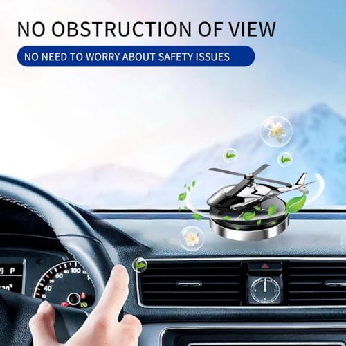 TASMAX car solar helicopter for car dashboard air freshener for car automatic solar toys for car dashboard car solar perfume With Auto Rotation Fan Aroma Diffuser cars accessories interior - Image 2