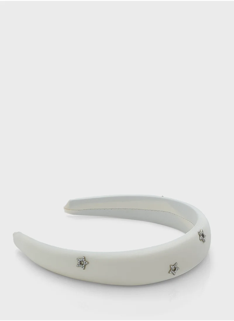 جينجر Embellished Star Padded Headband