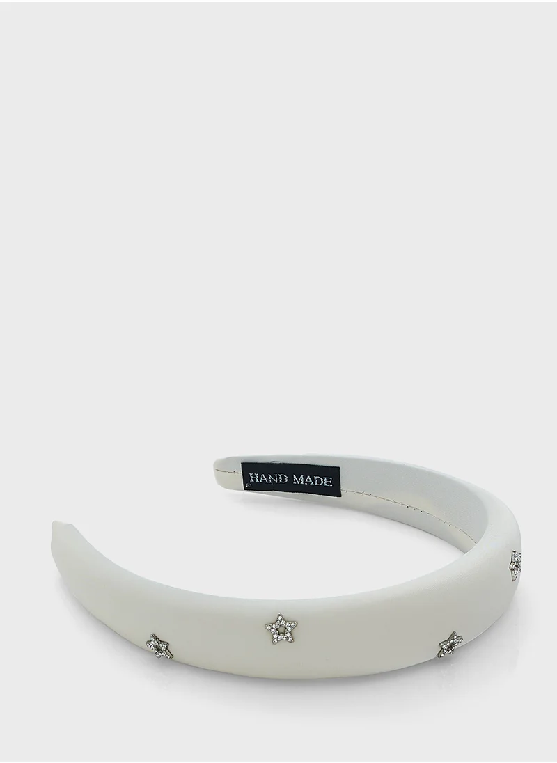 جينجر Embellished Star Padded Headband