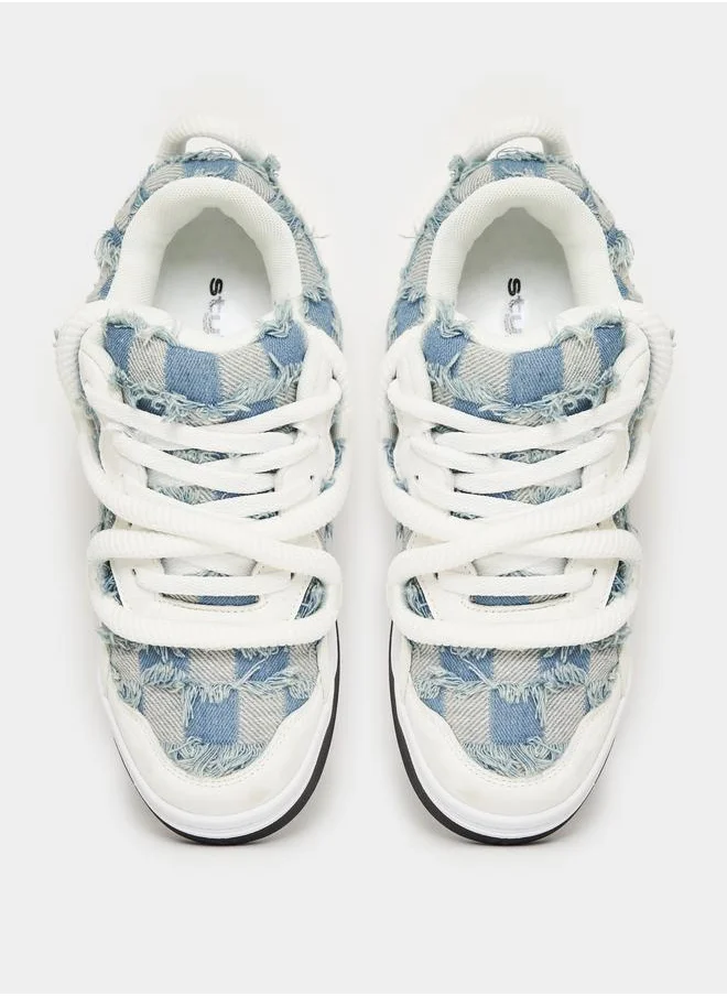 Styli Thick Rope Pattern Platform Sneakers