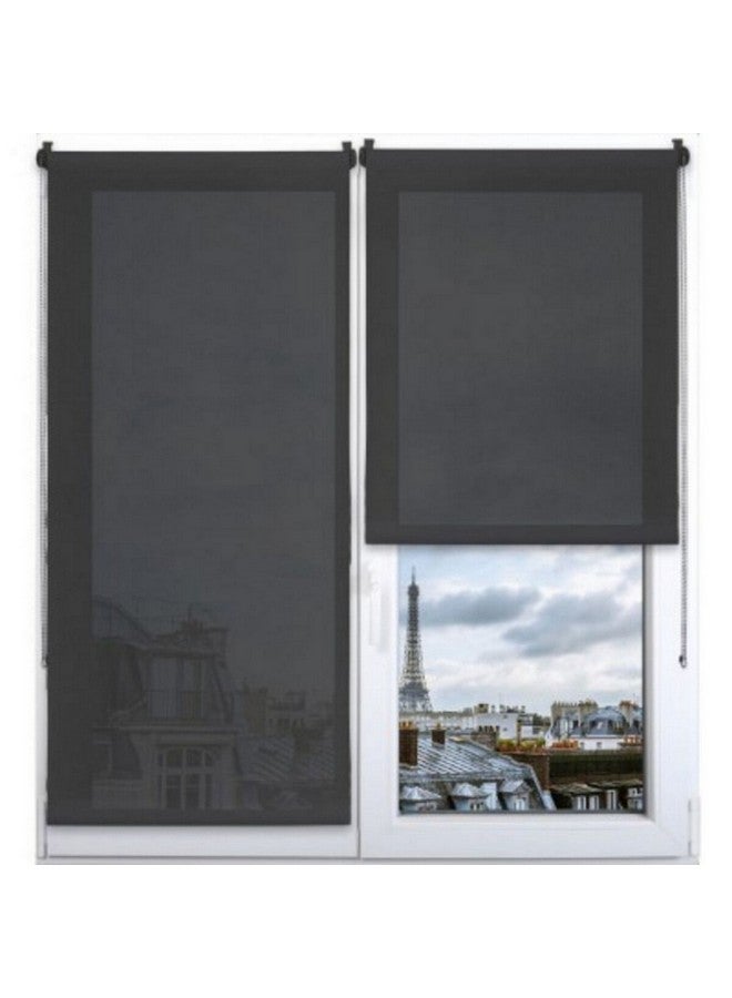 Elegant Design Sheer Screen Roller Blinds Dark Grey 120 x 180 cm 3529120180938