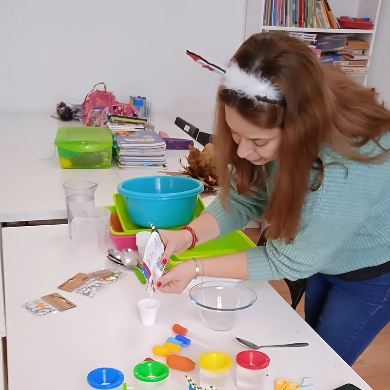 10pcs Color Dropper Set With Measuring Cups And Brushes For Mixing Painting And Science - Image 5