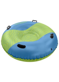 Retrospec Snowslide Xl 54” Inflatable Snow Tube With Puncture Resistant Pvc 4 Xl Grab Handles And Repair Kit ; Winter Snow Sports Sledding And Snow Tubing  - Image 1