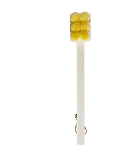 HARI Bath Body Brush with Comfy Bristles Long Handle Gentle Exfoliation Improve Skins Health and Beauty Wet or Dry Brushing Back Scrubber for Shower White - Image 1