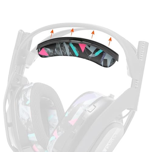 WC BandZ A50 Upgraded Headband Replacement Kit for Astro A50 Gen 4 Gen 5 A50X by Wicked Cushions Enhanced Comfort Style Easy Installation 90s Black - Image 1