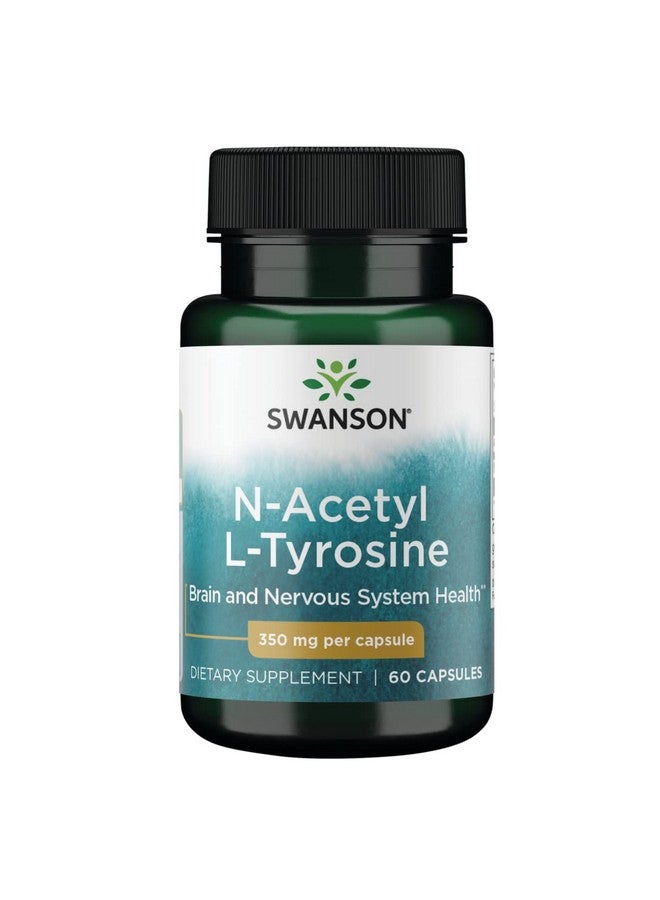 SWANSON Amino Acid Nacetyl Ltyrosine 350 Milligrams 60 Capsules - Image 2