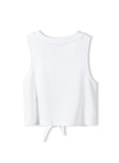 MINOTI Kids Girls Tie Front Vest  - Image 2