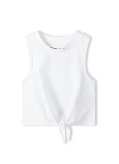 MINOTI Kids Girls Tie Front Vest  - Image 1