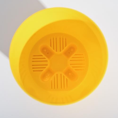 UGAOO 5 Inch Krish Self Watering Planter - Set of 5 (Yellow) | Flower Pots for Indoor Plants | Plastic Planter Pots | Decorative Pots for Living Room, Kitchen, Office | Planters for Home Decor - Image 5