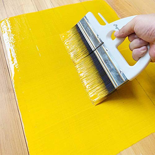 Magimate Large Paint Brush, 8 Inch, Wide Stain Brush for Floors, Doors, Wallpaper Paste and Decks, Soft Synthetic Filament with Ergonomic Handle White - Image 3