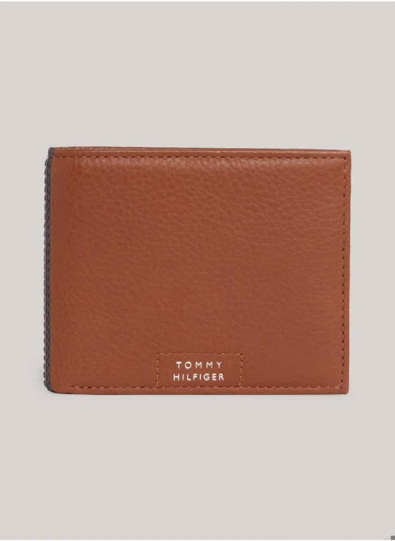 TOMMY HILFIGER Men's Premium Leather Small Credit Card Wallet -  Leather, Brown