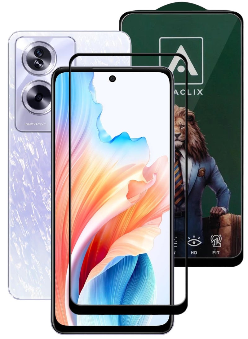 ACLIX Antistatic ESD Dustproof Premium Quality High Definition Tempered Glass Screen Protector Designed For Oppo A79 - Image 1