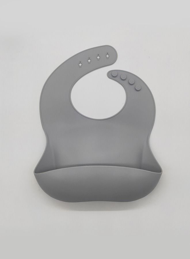 VInedi Food grade silicone three-dimensional bib high-value waterproof rice bag for children