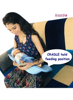 HOOPA HOOPA Infant Carrier Blue | Baby Carrier, Reclined Carrier, Feeding Pillow (Blue)  - Image 5