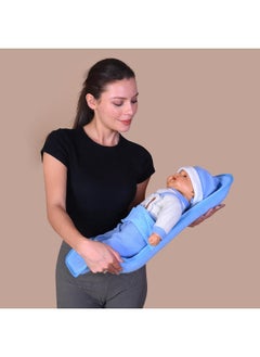 HOOPA HOOPA Infant Carrier Blue | Baby Carrier, Reclined Carrier, Feeding Pillow (Blue)  - Image 2