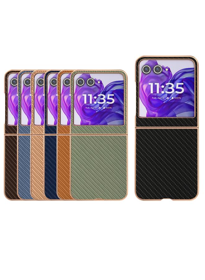 S-TOP Case For Motorola Razr 50 / Razr 60 Nano Electroplating Carbon Fiber Texture Phone Case - Image 5