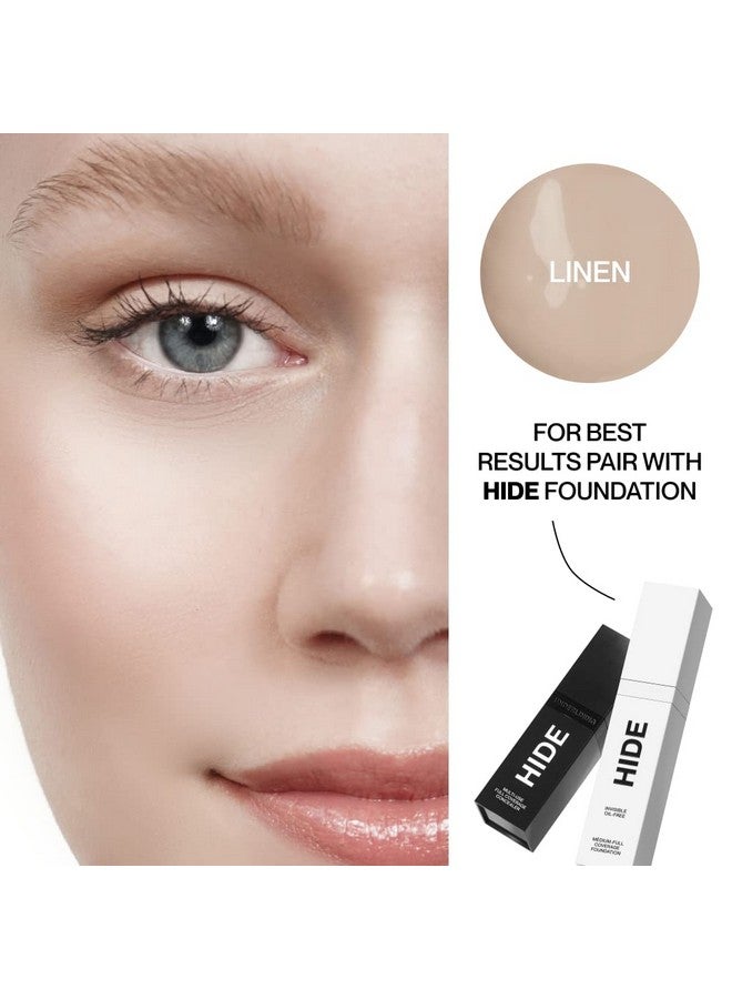HIDE Liquid Concealer, Medium to Full Coverage Concealer for Blemishes, Under Eye Dark Circles & Scars, Oil Free Concealer, Linen (See Shade Finder), 0.5 fl oz - Image 4