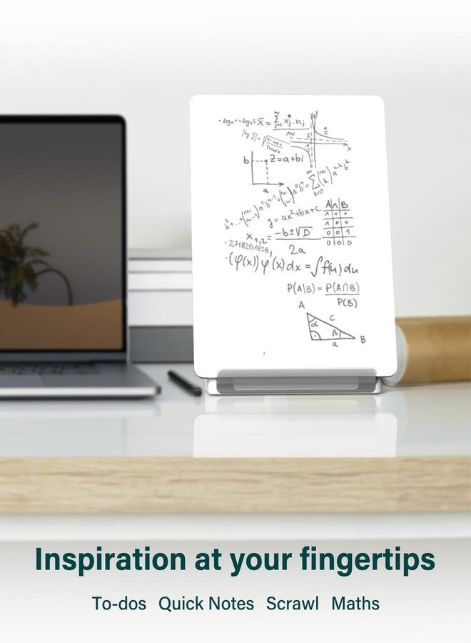 Yagee Desktop Whiteboard with Storage, Dry Erase Board with Phone & Tablet Stand, to-do List Memo, Double-Sided Writing Board for Office and School Supplies, 9.5''×6.7'', Marker＆Duster Included - Image 2
