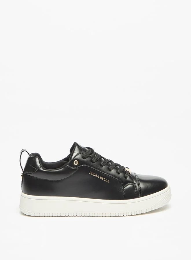 Flora Bella By Shoexpress Women's Solid Low Ankle Casual Shoes Sneakers With Lace-Up Closure