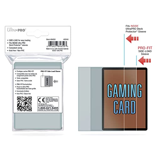 Ultra Pro UPR84650 ProFit Small Size Side Load Deck Protector Sleeves 100 Pack - Image 5