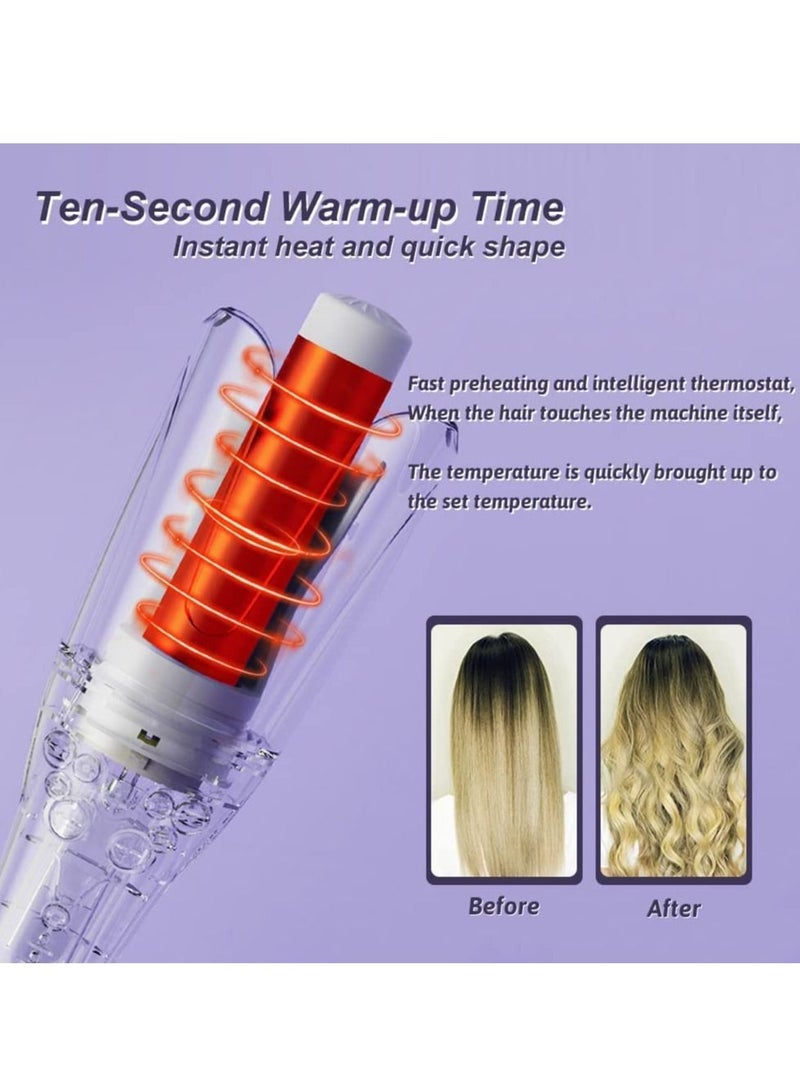 NIBEMINENT Automatic Hair Curler with Adjustable 4 Temps Levels, Curling Iron 1” for Styling, Rotating Dual Voltage, Smart Anti-Stuck, Anti-Scald Auto Shut-Off - Image 3
