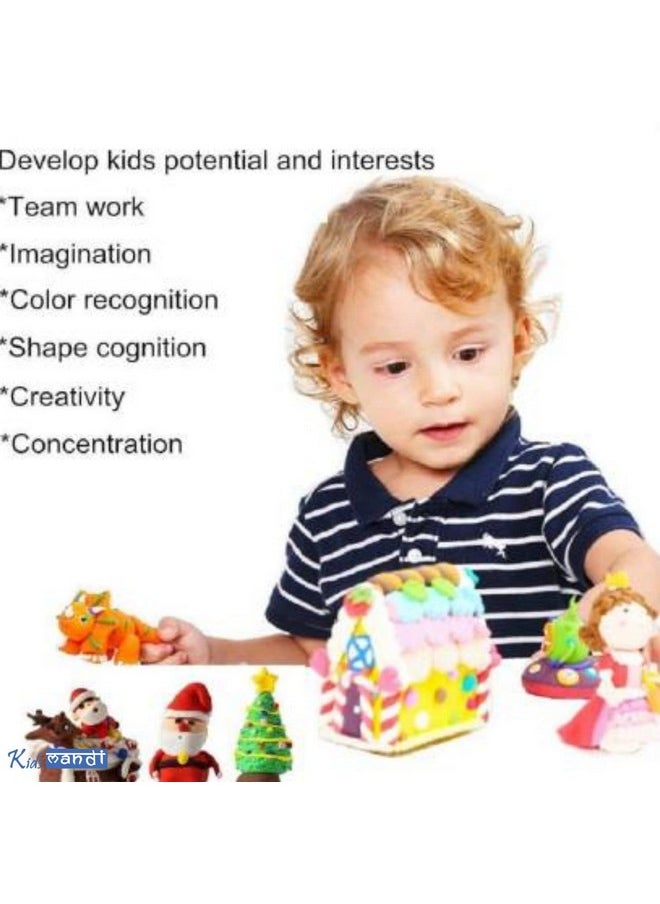 Kids Mandi Kids Mandi 100 g Dough Compound 5 Pcs Case of Colors, Non-Toxic, Assorted, Ages 2 and up, Multicolor  - Image 3