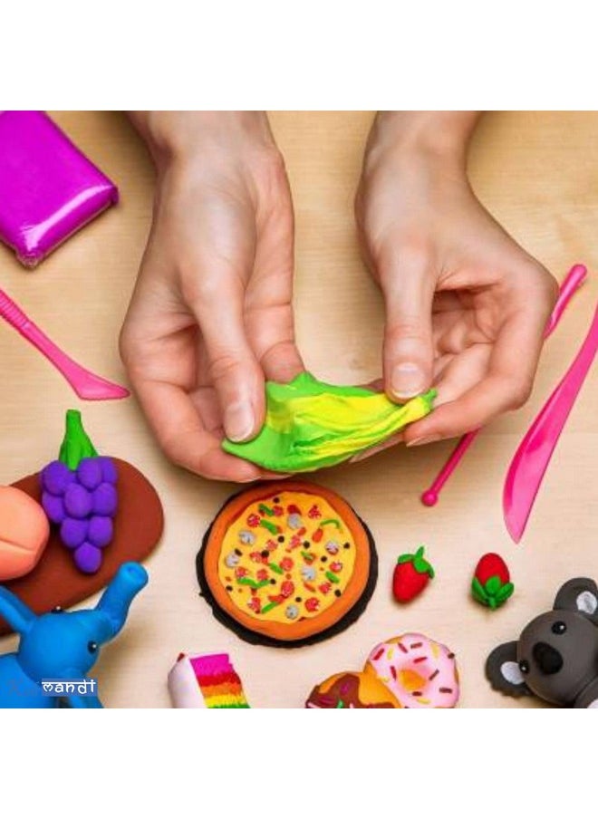 Kids Mandi Kids Mandi 100 g Dough Compound 5 Pcs Case of Colors, Non-Toxic, Assorted, Ages 2 and up, Multicolor  - Image 4