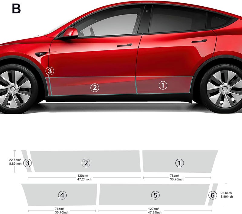 FDAIUN Precut Gloss Clear TPU Protective Film for Tesla Model Y - Image 2