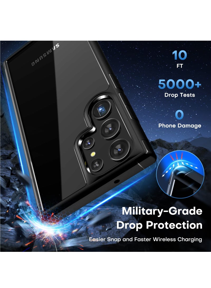 for Samsung Galaxy S24 Ultra Case, TPU Soft Film Screen Protector X2, Tempered Glass Camera Protector X2, Slim Fit Transparent Mobile Phone Back Cover 5-in-1 Full Body Protetive Accessorise - Image 5