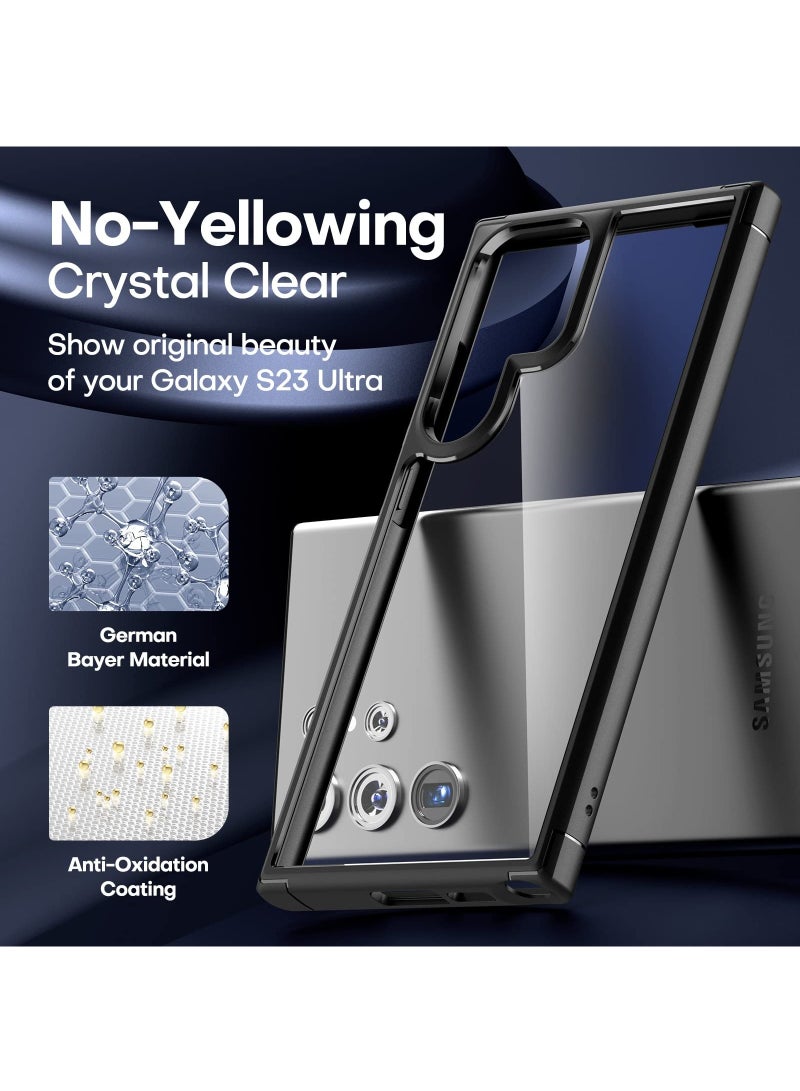 for Samsung Galaxy S24 Ultra Case, TPU Soft Film Screen Protector X2, Tempered Glass Camera Protector X2, Slim Fit Transparent Mobile Phone Back Cover 5-in-1 Full Body Protetive Accessorise - Image 4
