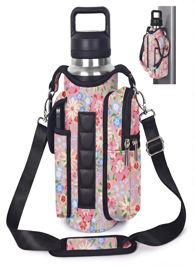 WINTOJO Magnetic Gym Bag for Women Men, Neoprene Water Bottle Carrier Bag with Strap fits 18-40oz, Crossbody Bag with Pockets for Bottles, Phone & Keys, Cute Mini Gym Bag Essentials GTT-04 - Image 1