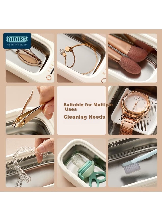 Oidire German Ultrasonic Cleaner, Automatic Portable Eyeglass Cleaner For Home Use, elry Watch Strap Denture Cleaning Machine, Makeup Brush Cleaner, Odi-cs05 Antibacterial Model - Image 3