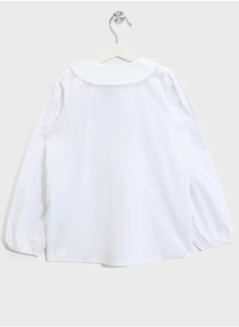 Ripples Girls Blouse With Bows