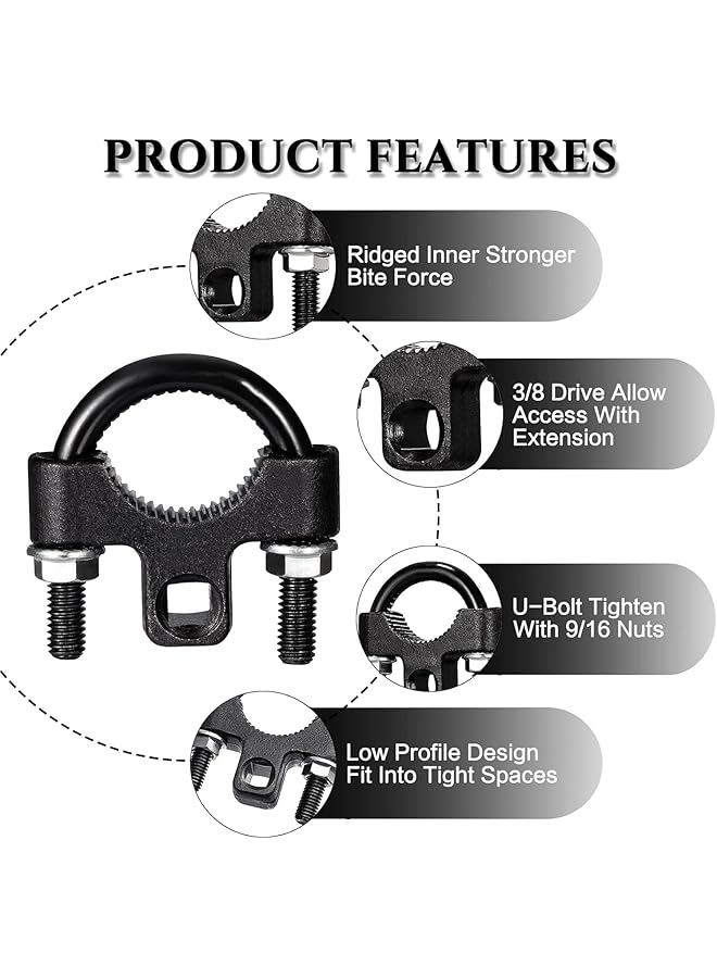 Generic Inner Tie Rod Removal Tool，Remover And Installer 3/8 Inch Low Profile Tool For Tie Rod End Removal Installation  - Image 2
