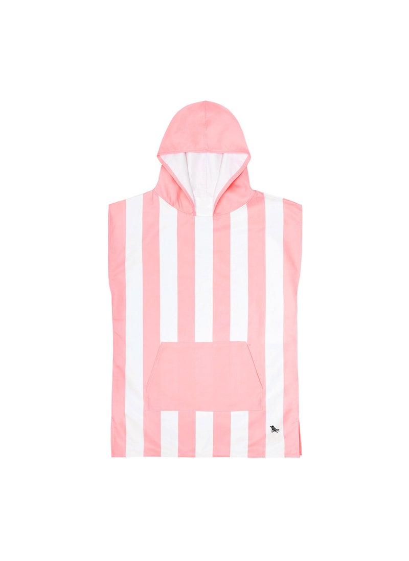 Dock & Bay Dock & Bay Poncho with Hood for Kids, Super Absorbent, Quick Dry Beach & Pool Towel, Compact & Lightweight - Age 4 to 7 - MALIBU PINK  - Image 2