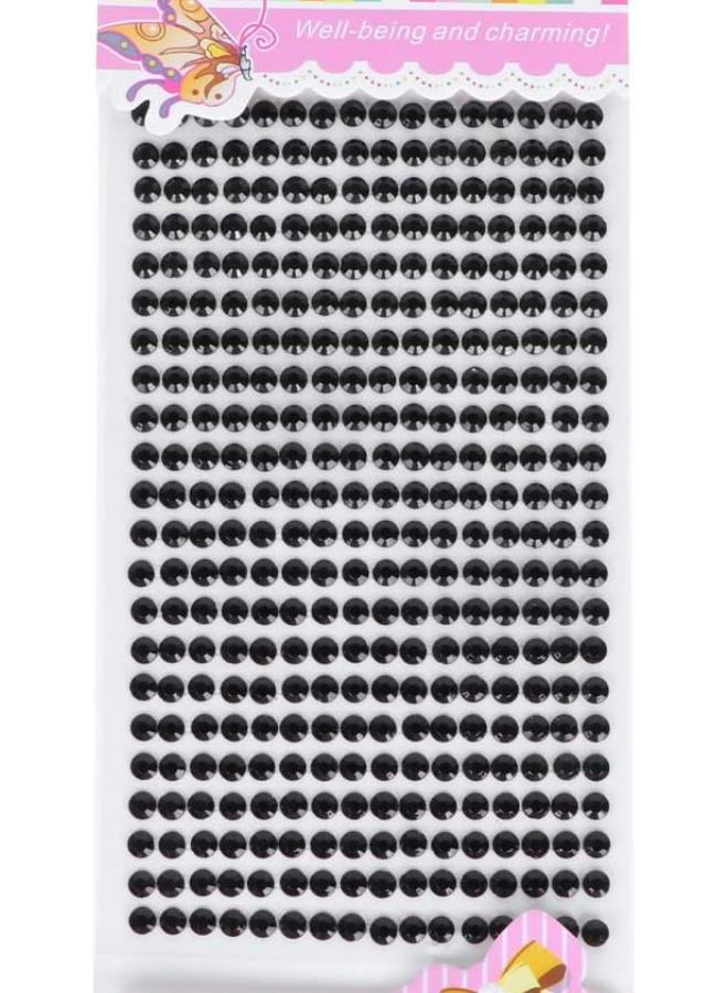 كلاراكو أحجار الراين اللاصقة ذاتية اللصق باللون الأسود مقاس 5 مم، 234 قطعة - Image 1