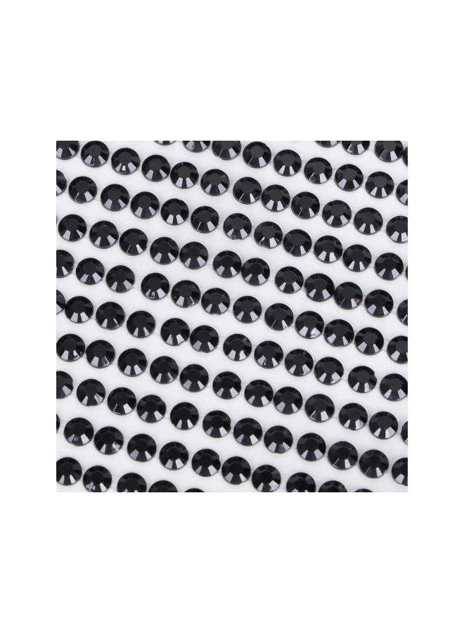 كلاراكو أحجار الراين اللاصقة ذاتية اللصق باللون الأسود مقاس 5 مم، 234 قطعة - Image 4