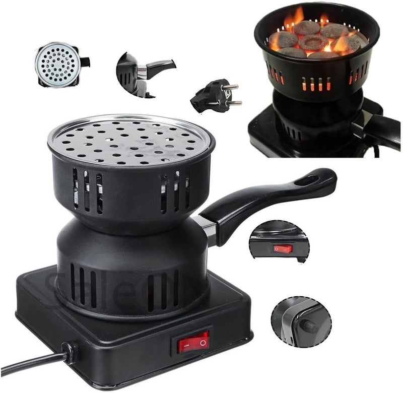 ALKAYAN 450w charcoal burner heater stove electric camping cooking stove charcoal sto... - Image 1