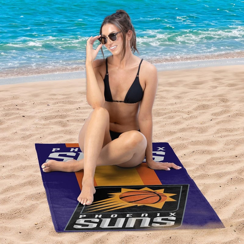 Northwest Officially Licensed NBA "Zone Read" Beach Towel, 30 X 60 Inches, Multi Color - Image 2