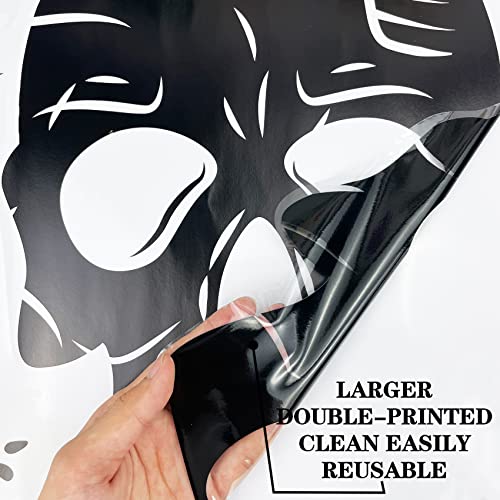 Funnlot Halloween Window Clings Scary Halloween Window Decorations 3D Skeleton Windows Cling Indoor Hallowe'en Windows Stickers Skeleton Decals Windows Clings for Glass Scary - Image 3